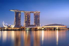 Marina Bay Sands hotel at twilight
